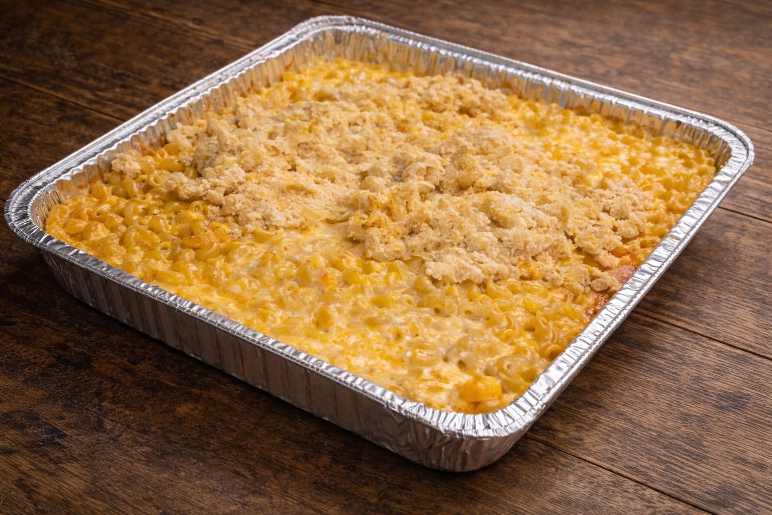 Mac & Cheese in catering tray